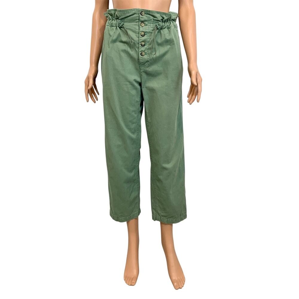 Urban Outfitters Terra medium paperbag waist cropped pant P2 3409